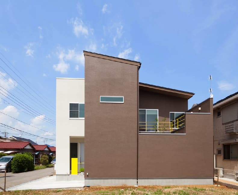 勝田台のモデルハウスのスタイリッシュな外観