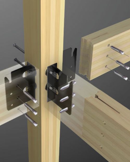 SE構法の強固な金物です