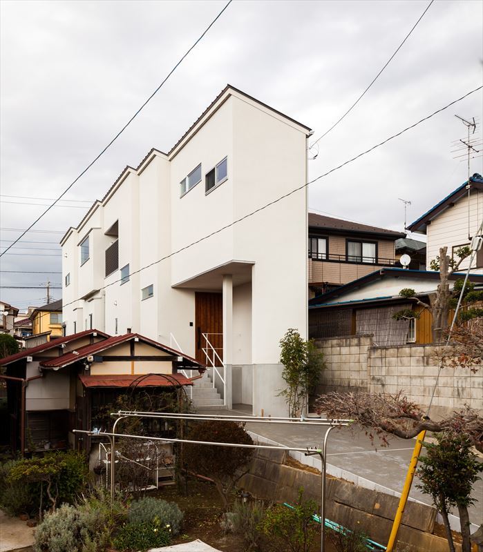 変形地を最大限に利用した住まいです